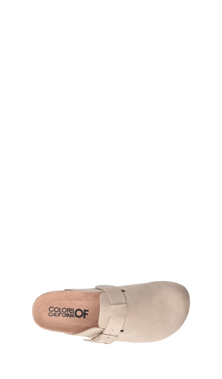 COLORS OF CALIFORNIA Ciabatta donna fango in nabuk