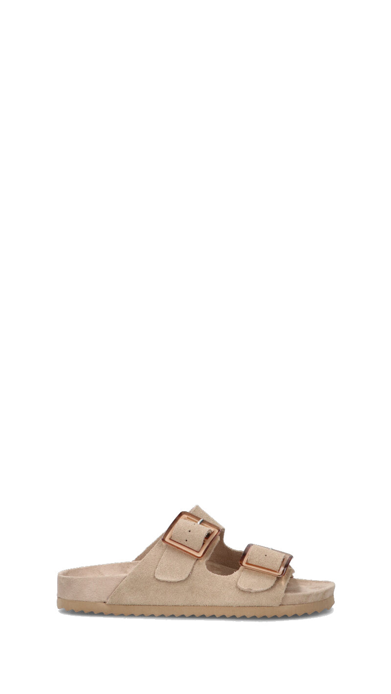 COLORS OF CALIFORNIA Ciabatta donna grigia in suede
