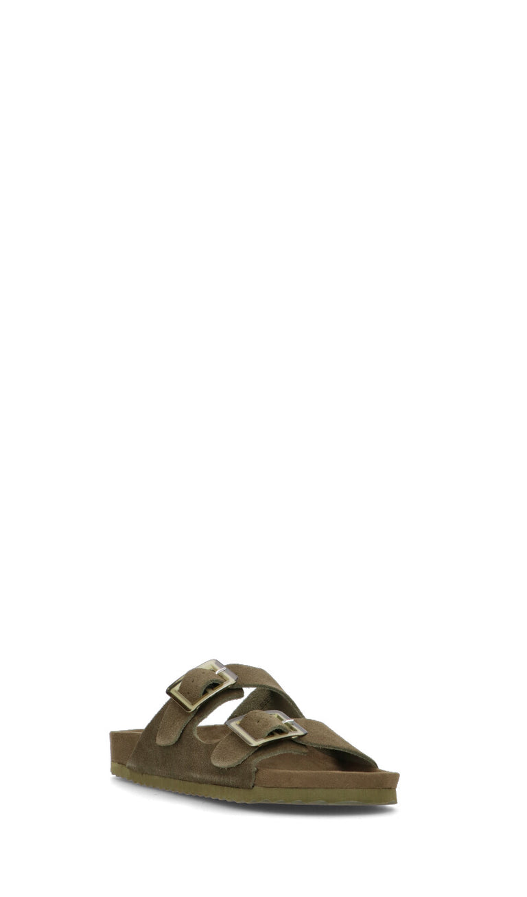 COLORS OF CALIFORNIA Ciabatta donna militare in suede