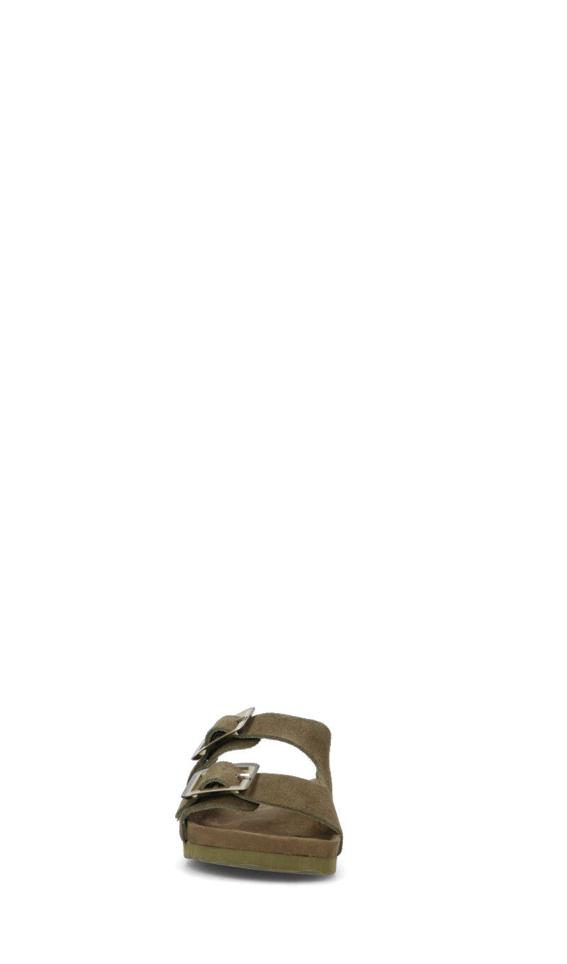 COLORS OF CALIFORNIA Ciabatta donna militare in suede