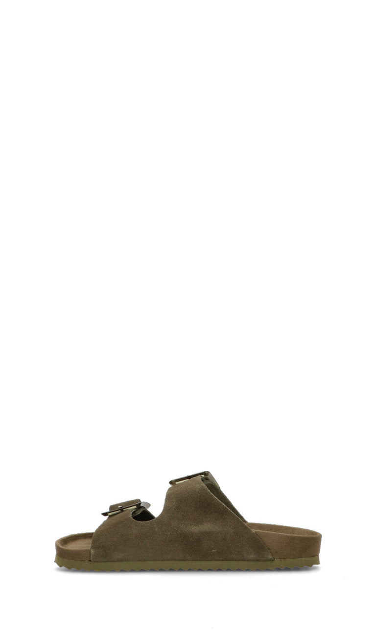 COLORS OF CALIFORNIA Ciabatta donna militare in suede
