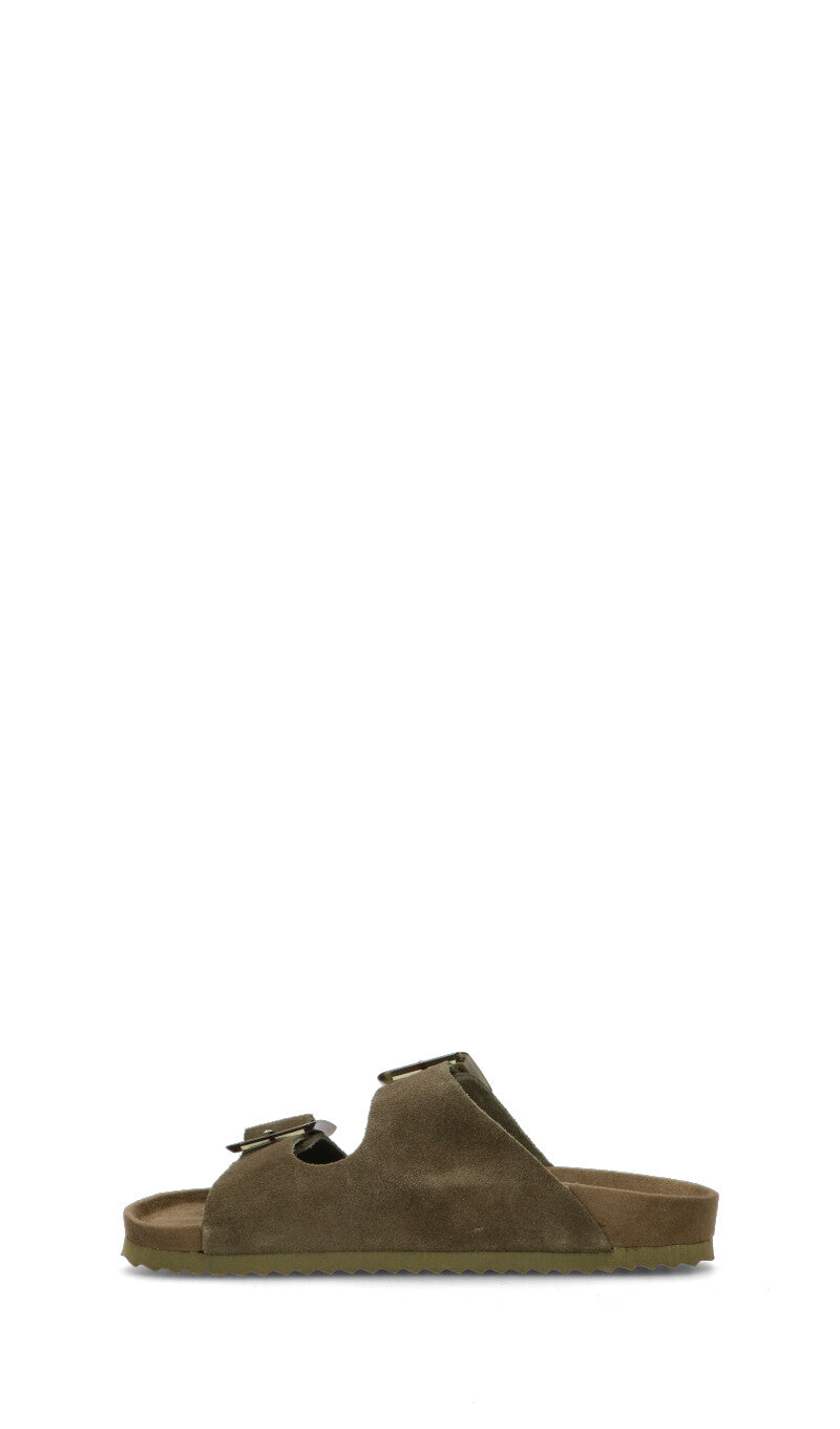 COLORS OF CALIFORNIA Ciabatta donna militare in suede