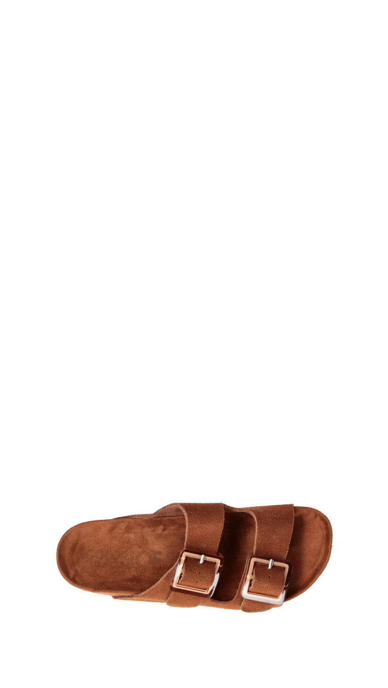 COLORS OF CALIFORNIA Ciabatta donna marrone in suede