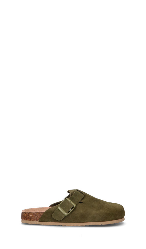 COLORS OF CALIFORNIA Ciabatta uomo verde in suede