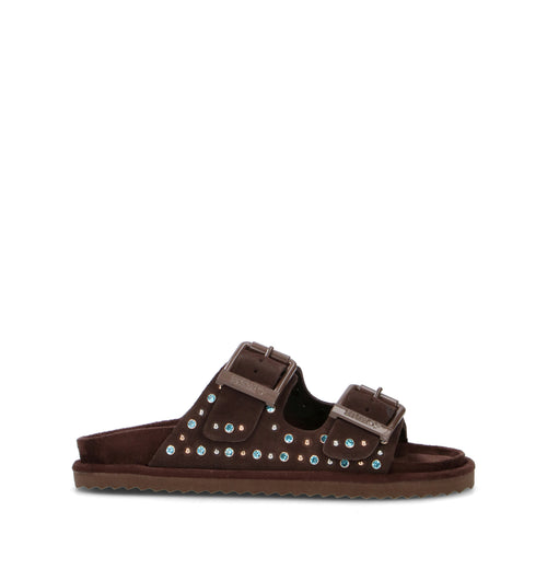 COLORS OF CALIFORNIA Ciabatta donna moka in suede