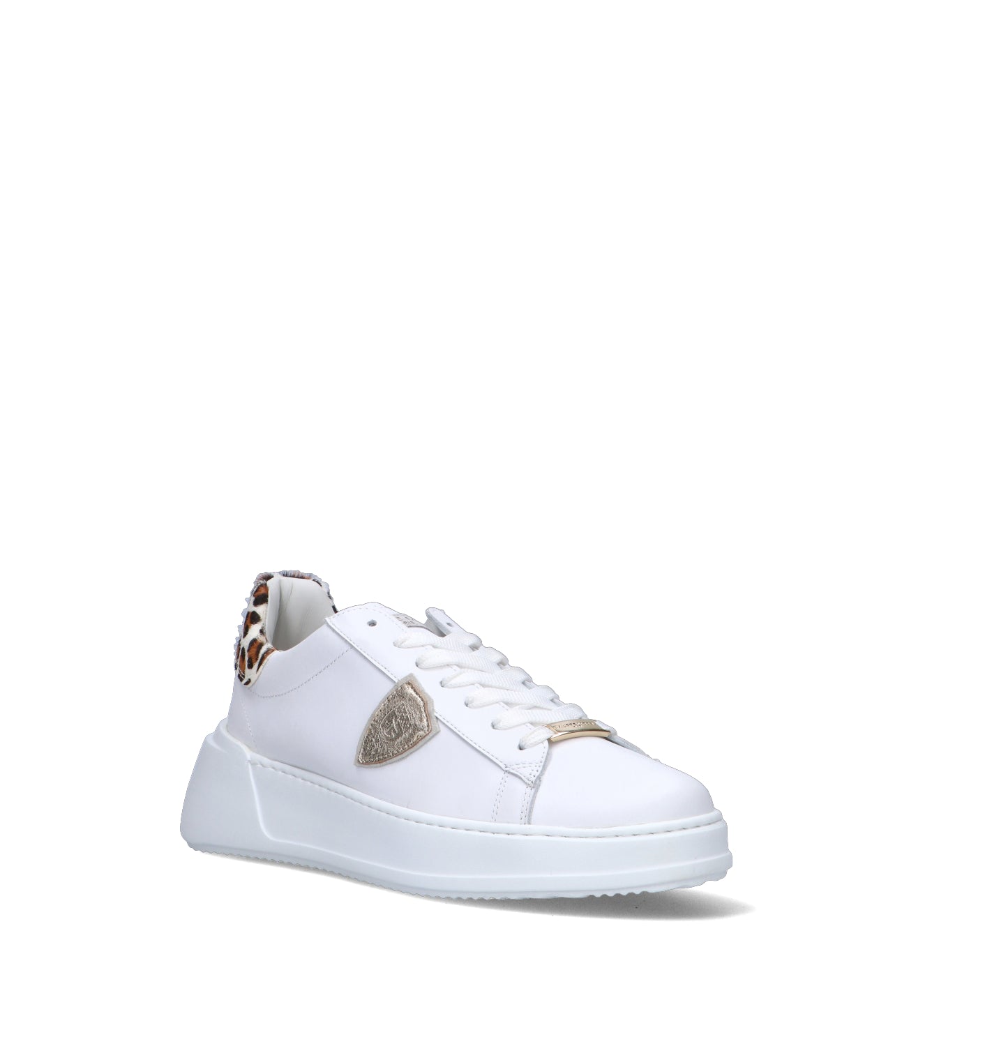 PHILIPPE MODEL Sneaker donna bianca in pelle