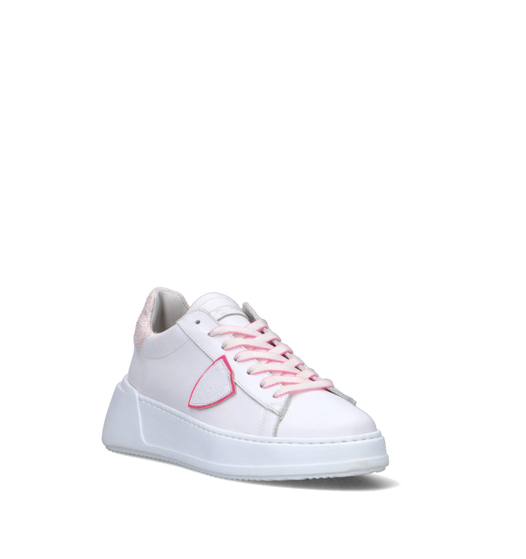PHILIPPE MODEL Sneaker donna bianca/rosa
