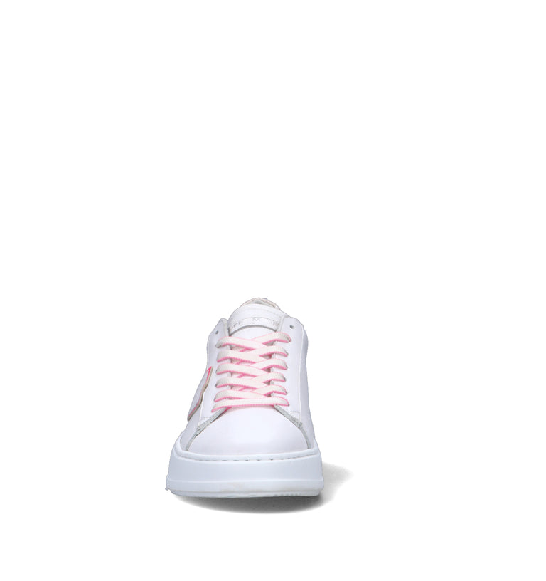 PHILIPPE MODEL Sneaker donna bianca/rosa