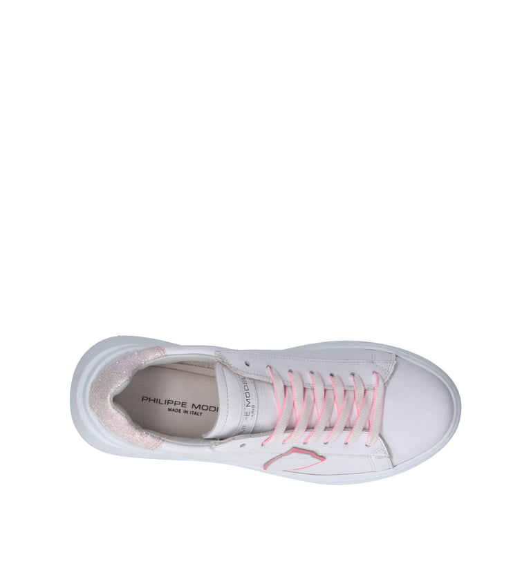 PHILIPPE MODEL Sneaker donna bianca/rosa
