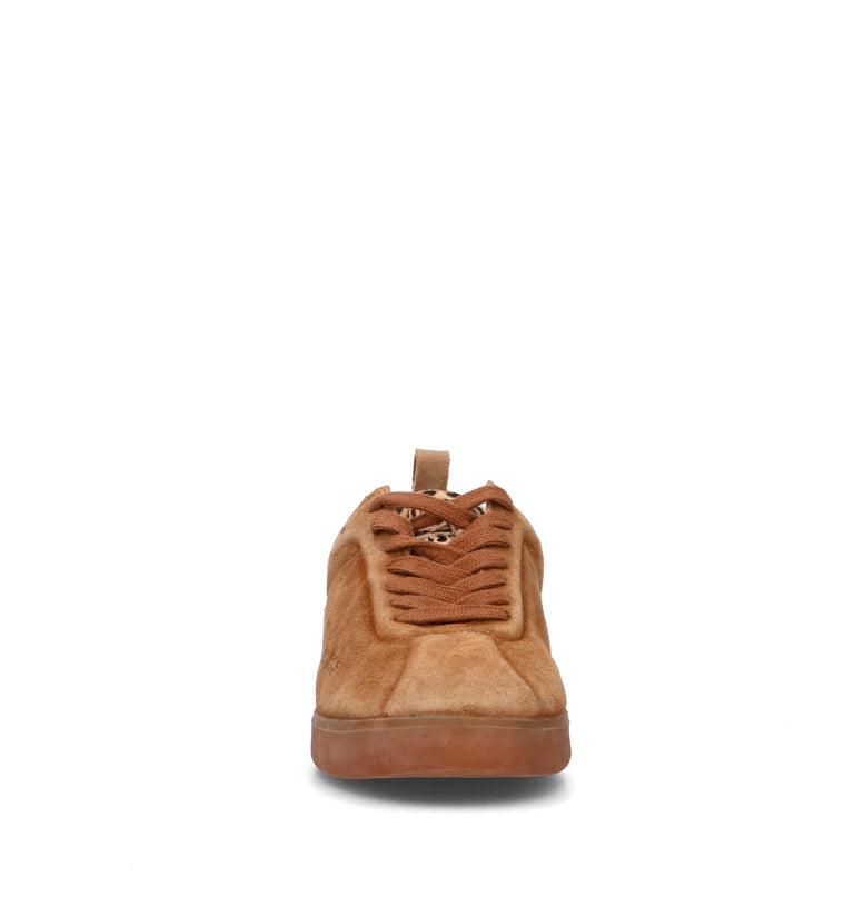 NINE AN HALF Sneaker donna marrone in suede