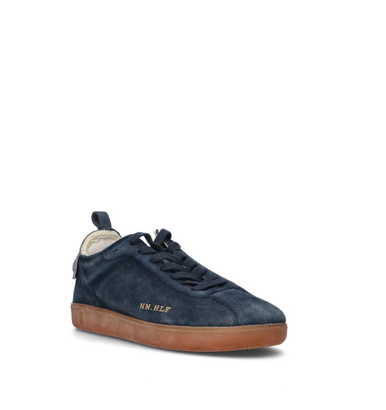 NINE AN HALF Sneaker uomo blu in suede