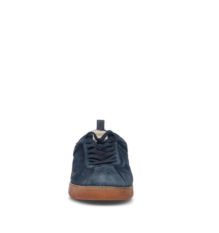 NINE AN HALF Sneaker uomo blu in suede