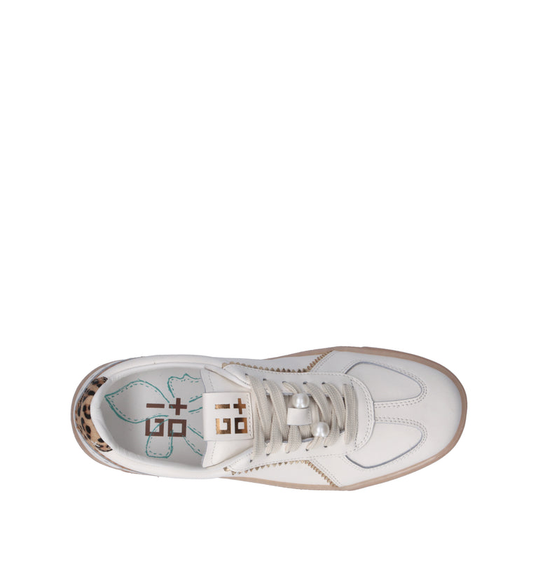 GIO+ Sneaker donna bianca in pelle