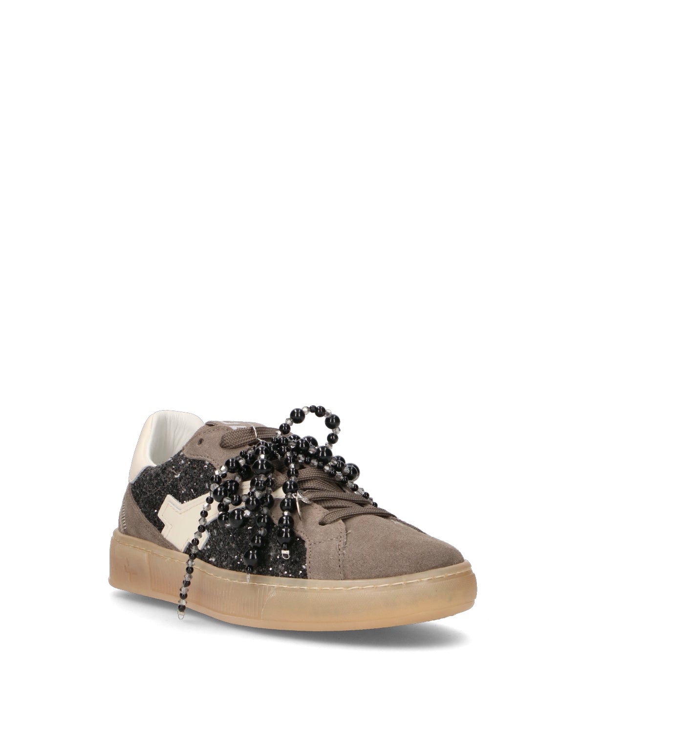 GIO+ Sneaker donna grigia in suede