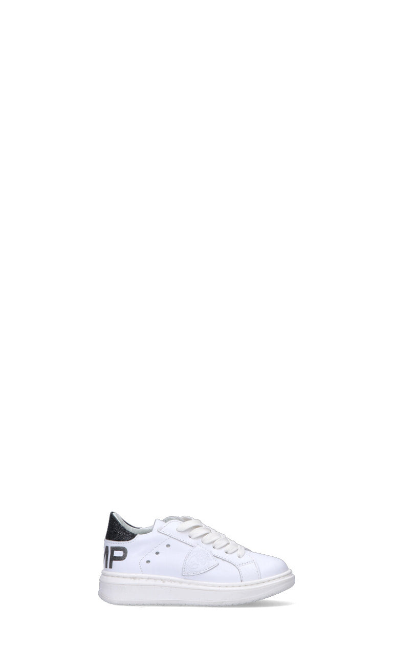 PHILIPPE MODEL Sneaker bimba bianca/nera in pelle