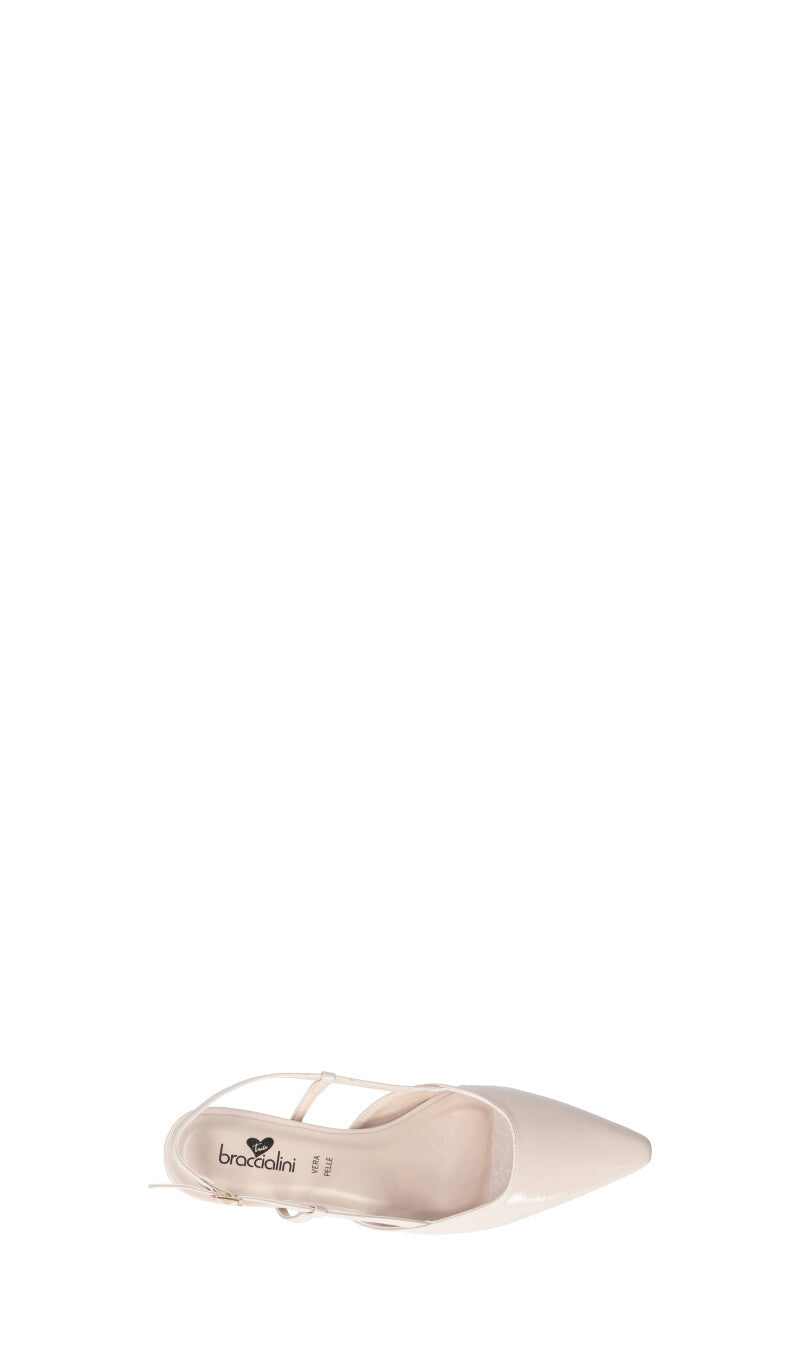 BRACCIALINI Slingback donna panna