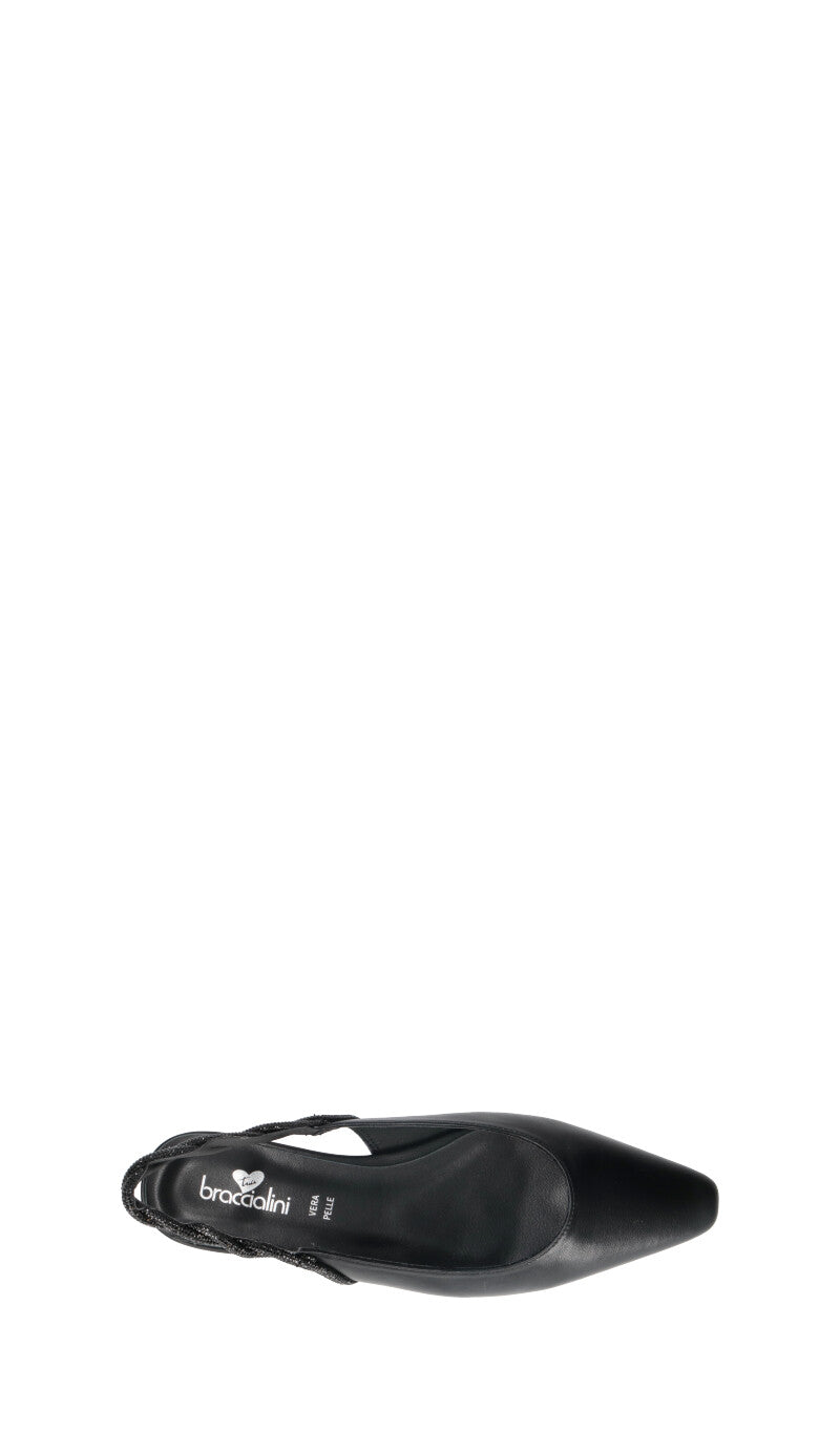 BRACCIALINI Slingback donna nera