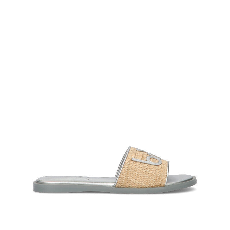 BRACCIALINI Ciabatta donna argento