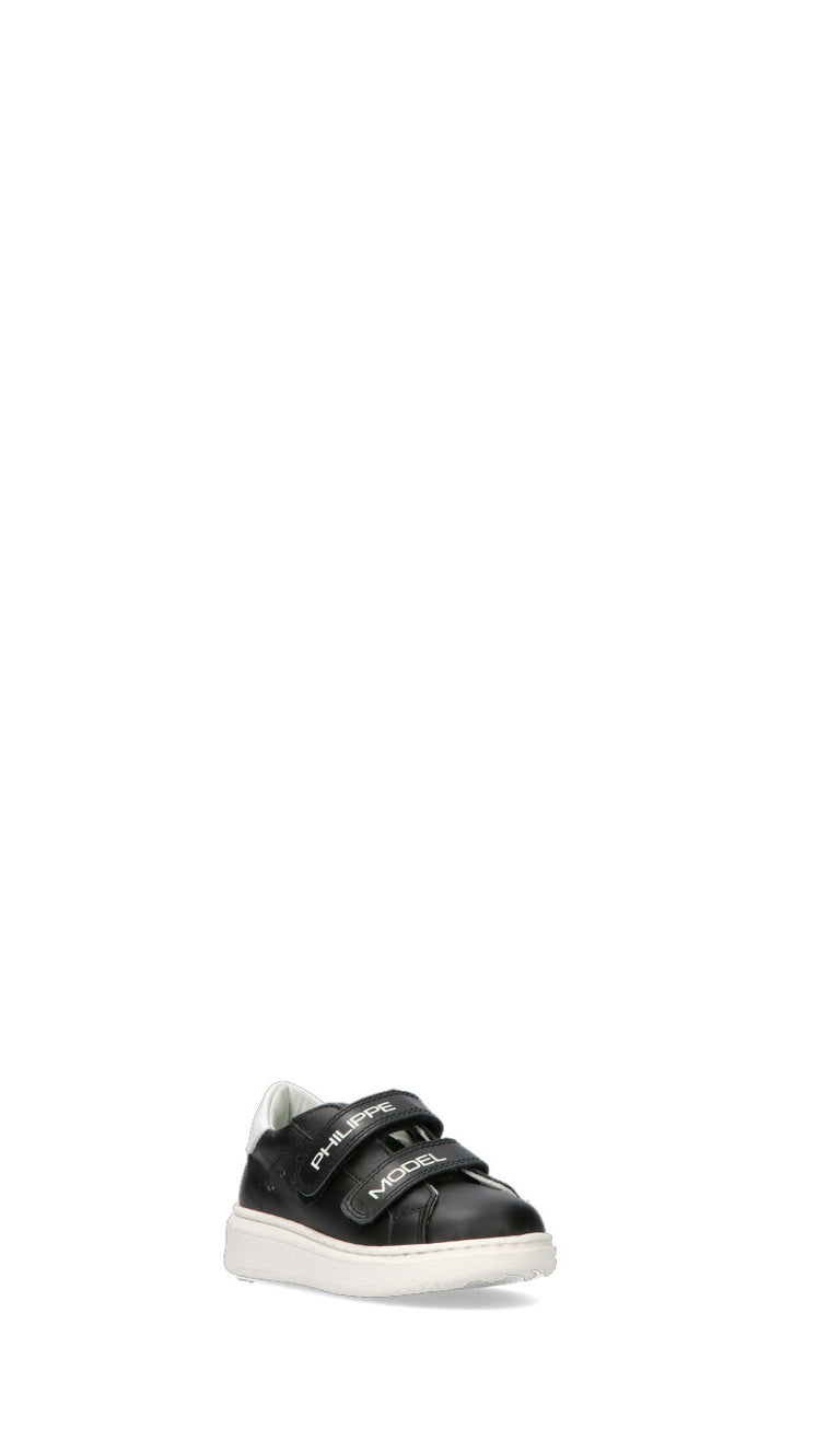 PHILIPPE MODEL Sneaker bimbo nera in pelle