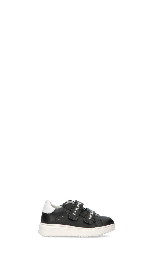 PHILIPPE MODEL Sneaker bimbo nera in pelle