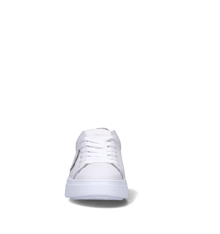 PHILIPPE MODEL Sneaker donna bianca in pelle