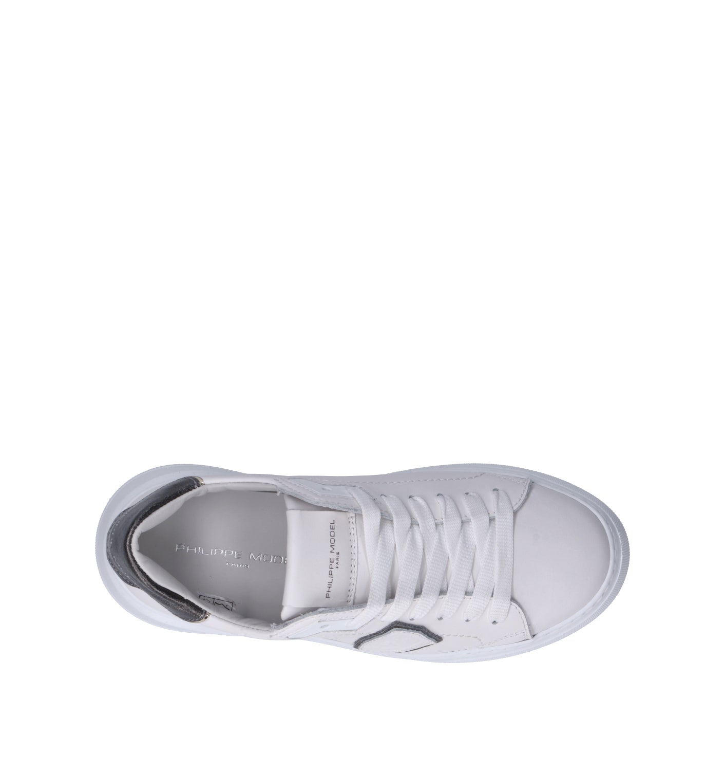 PHILIPPE MODEL Sneaker donna bianca in pelle