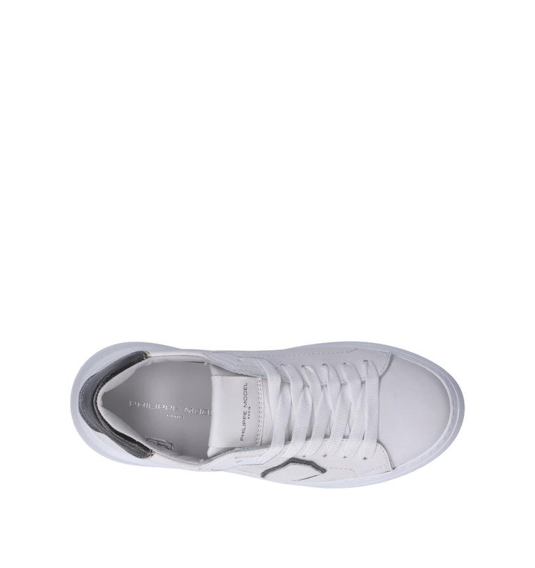 PHILIPPE MODEL Sneaker donna bianca in pelle