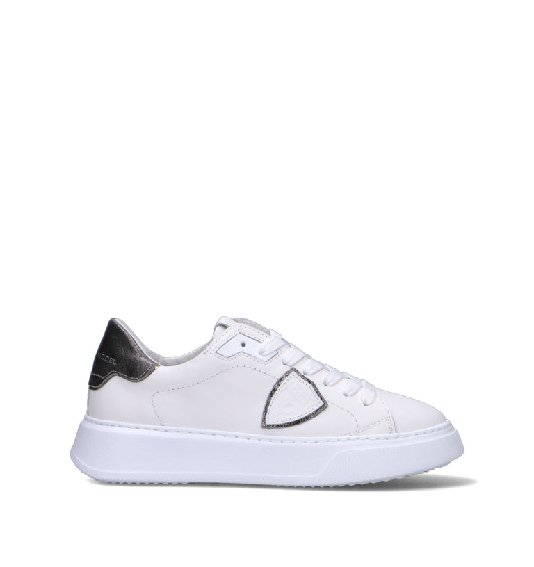 PHILIPPE MODEL Sneaker donna bianca in pelle