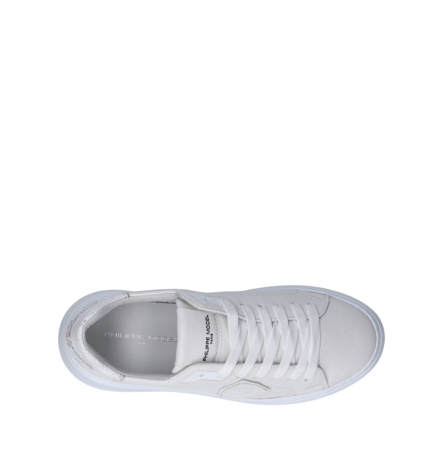 PHILIPPE MODEL Sneaker donna bianca in pelle