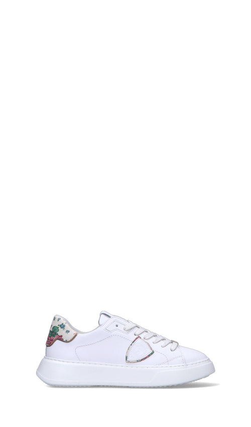 PHILIPPE MODEL Sneaker donna bianca/rossa/verde in pelle