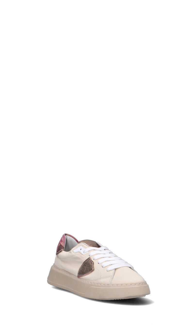 PHILIPPE MODEL Sneaker donna beige in pelle