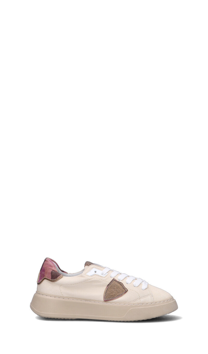 PHILIPPE MODEL Sneaker donna beige in pelle