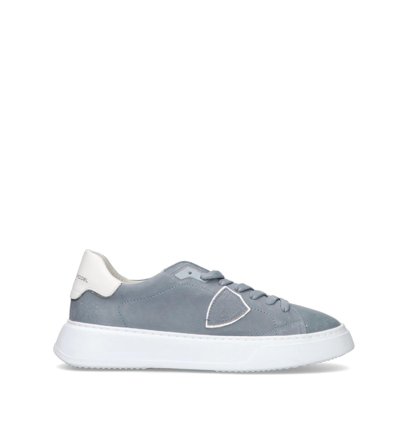 PHILIPPE MODEL Sneaker uomo grigia in pelle