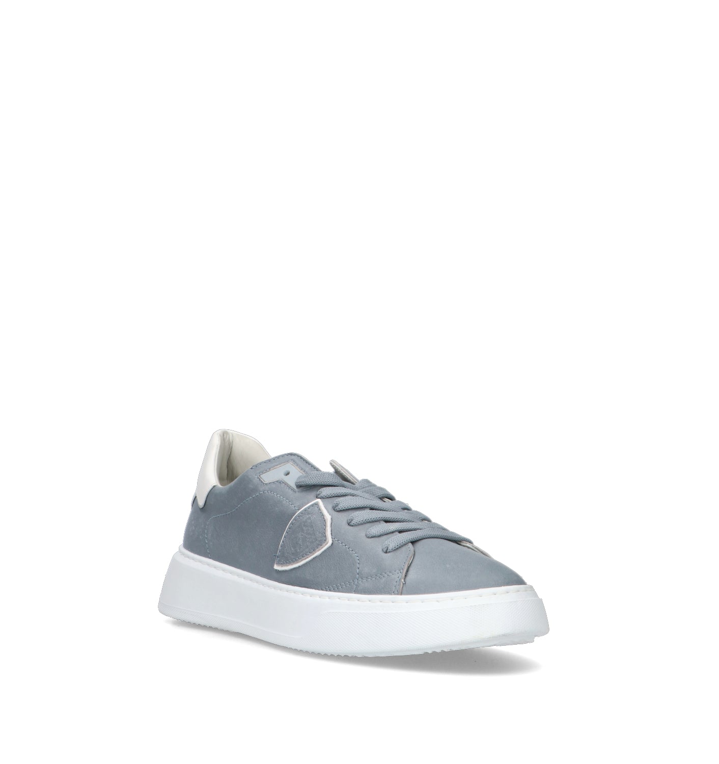 PHILIPPE MODEL Sneaker uomo grigia in pelle