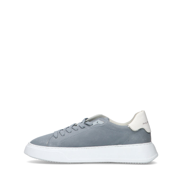 PHILIPPE MODEL Sneaker uomo grigia in pelle