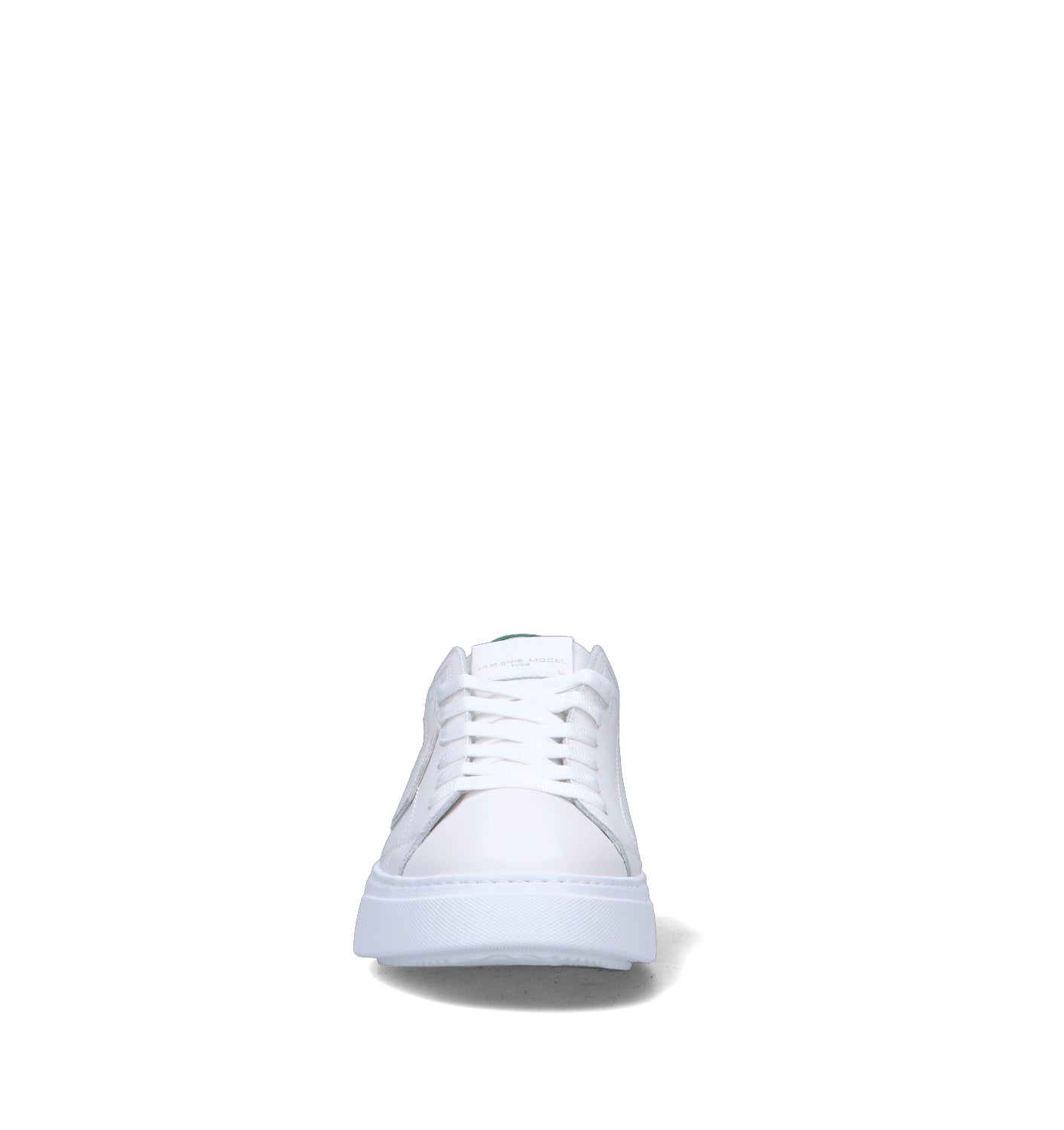PHILIPPE MODEL Sneaker uomo bianca/verde in pelle