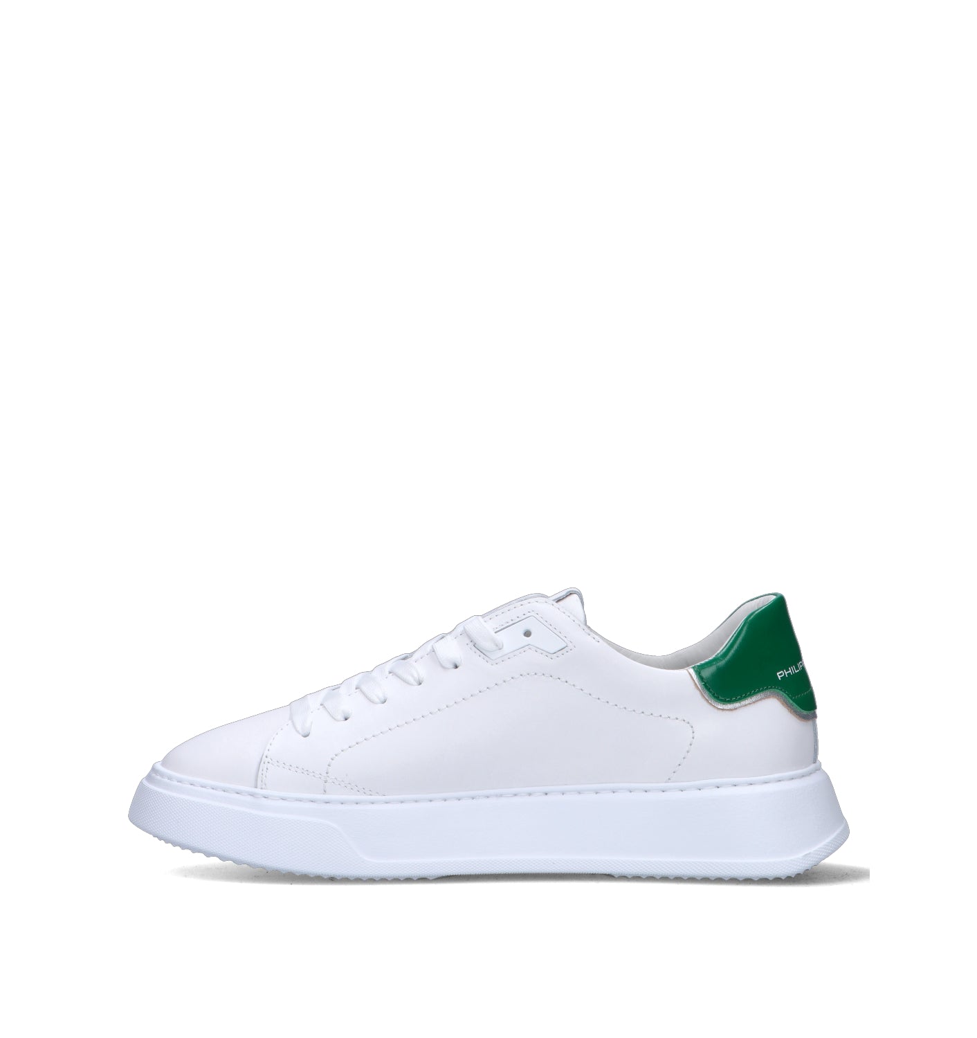 PHILIPPE MODEL Sneaker uomo bianca/verde in pelle