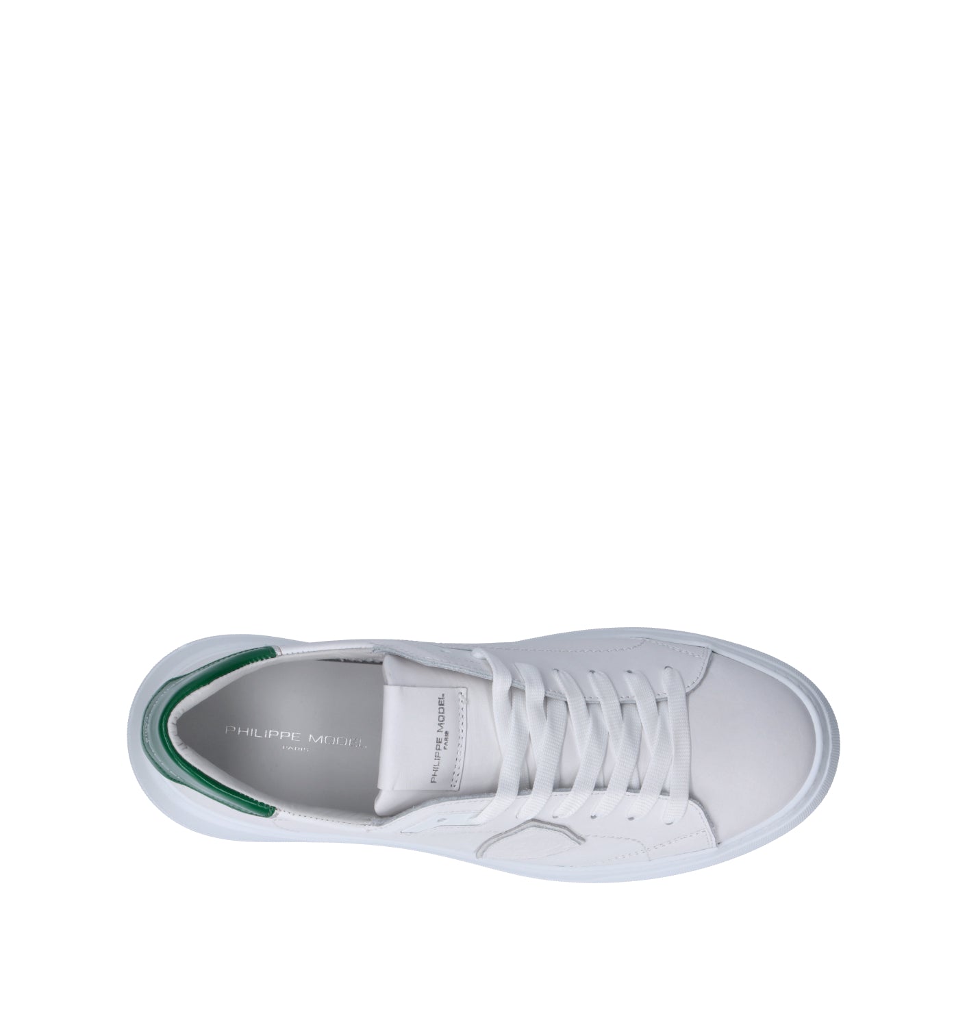 PHILIPPE MODEL Sneaker uomo bianca/verde in pelle