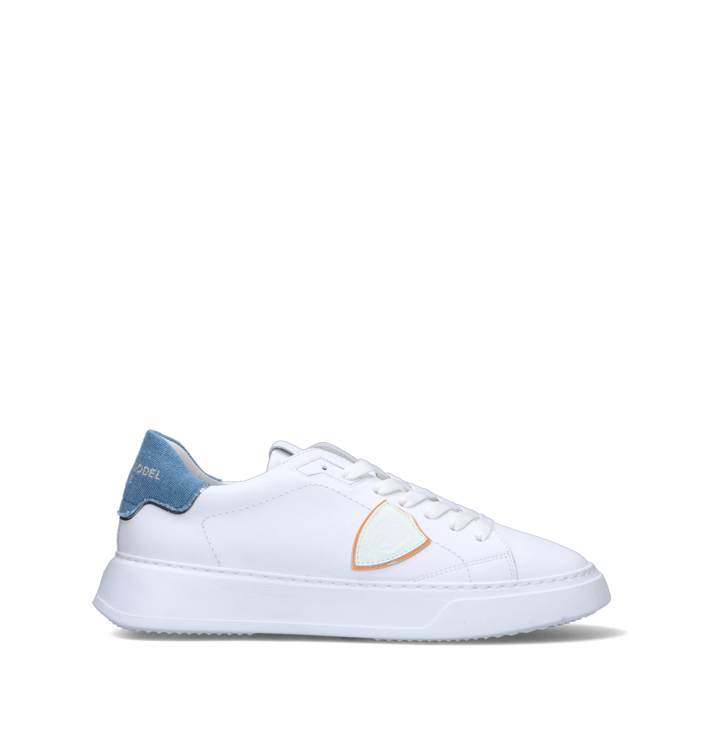 PHILIPPE MODEL Sneaker uomo bianca/denim