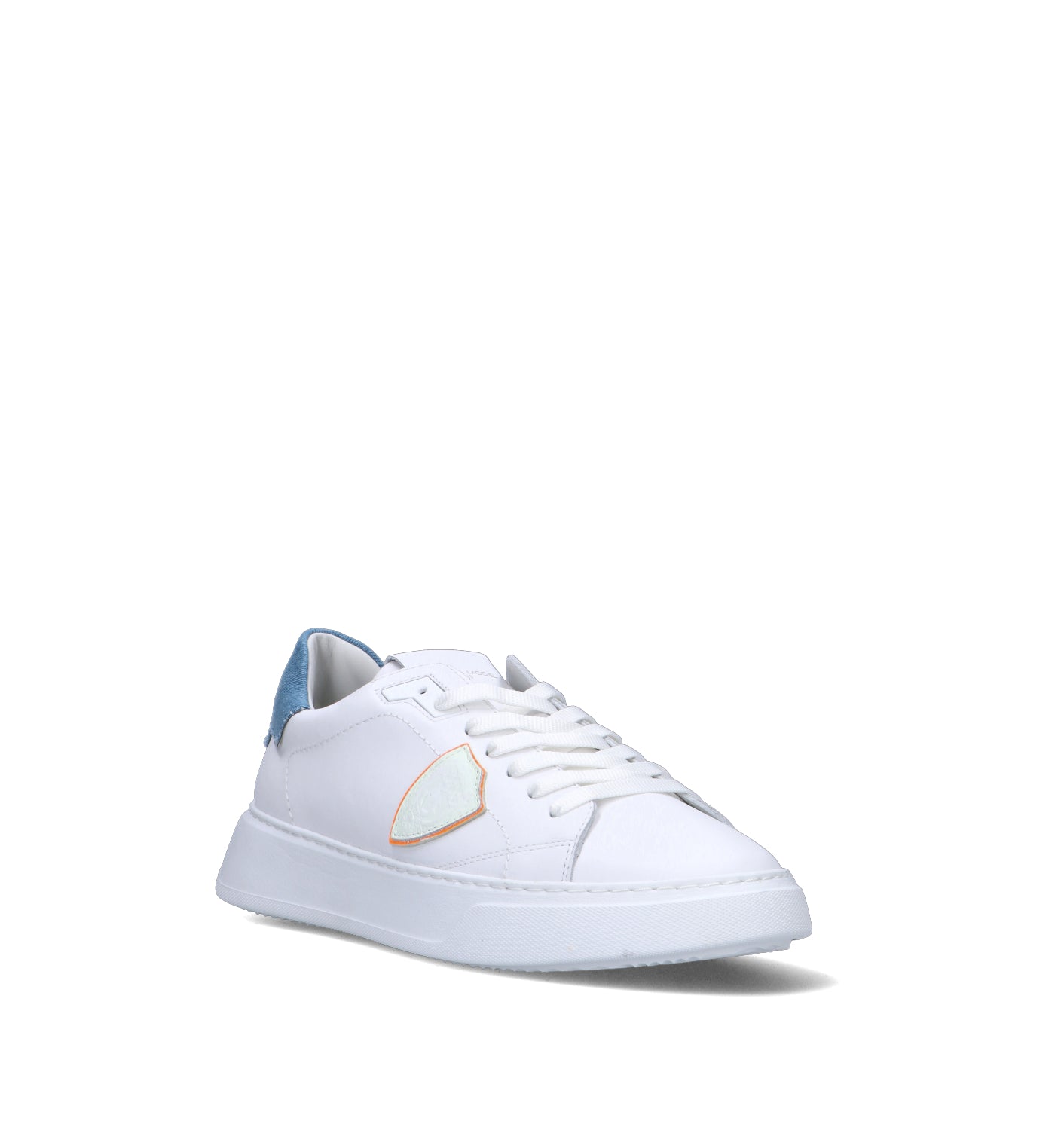PHILIPPE MODEL Sneaker uomo bianca/denim