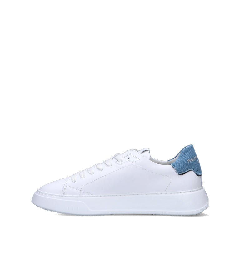 PHILIPPE MODEL Sneaker uomo bianca/denim