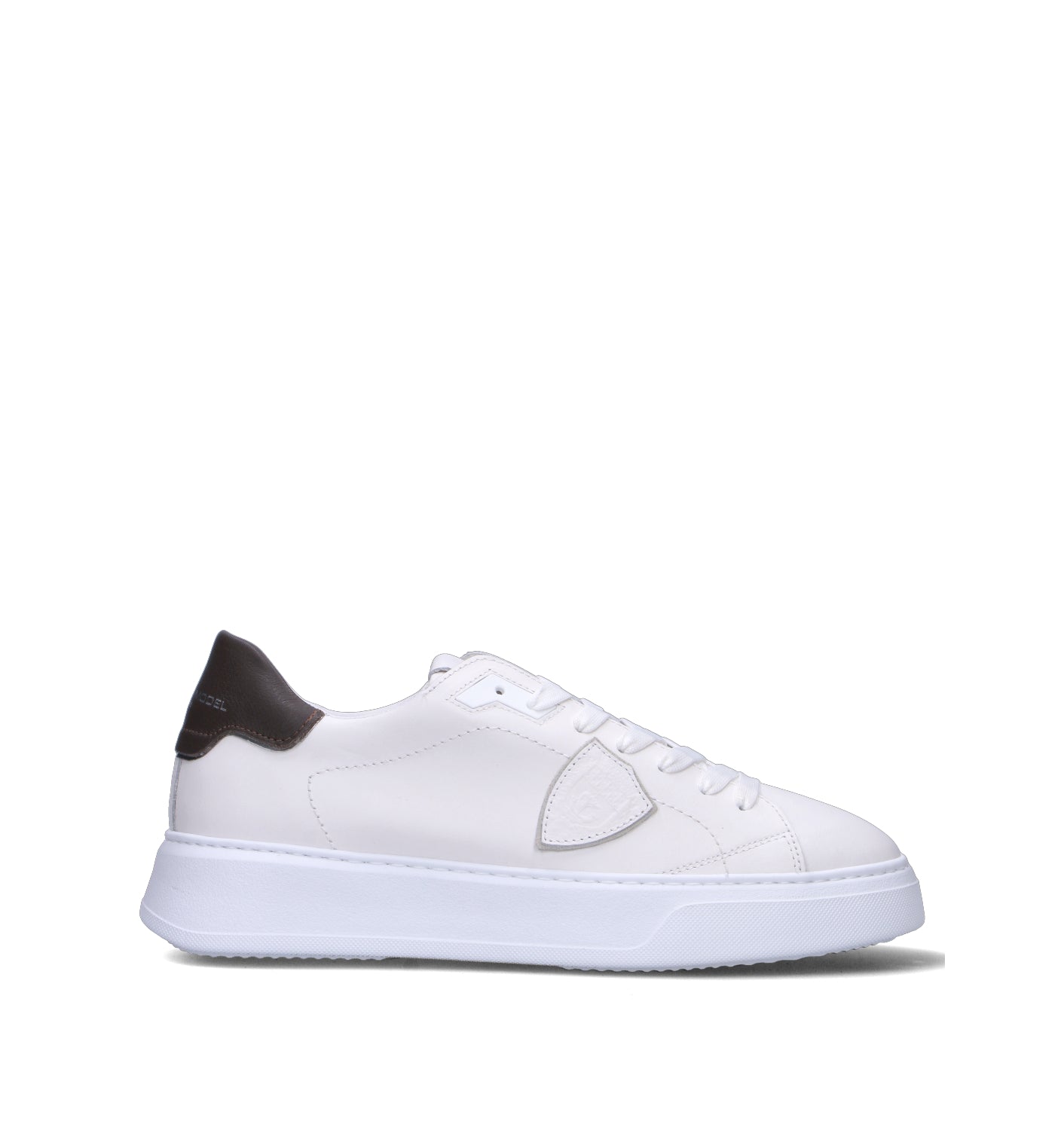 PHILIPPE MODEL Sneaker uomo bianca/nera in pelle