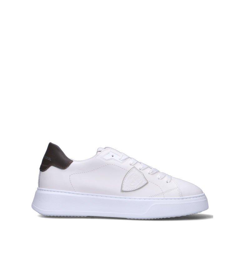 PHILIPPE MODEL Sneaker uomo bianca/nera in pelle