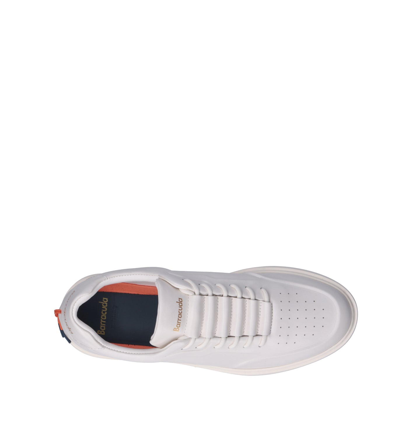 BARRACUDA Sneaker uomo bianca in pelle