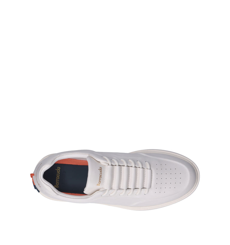 BARRACUDA Sneaker uomo bianca in pelle