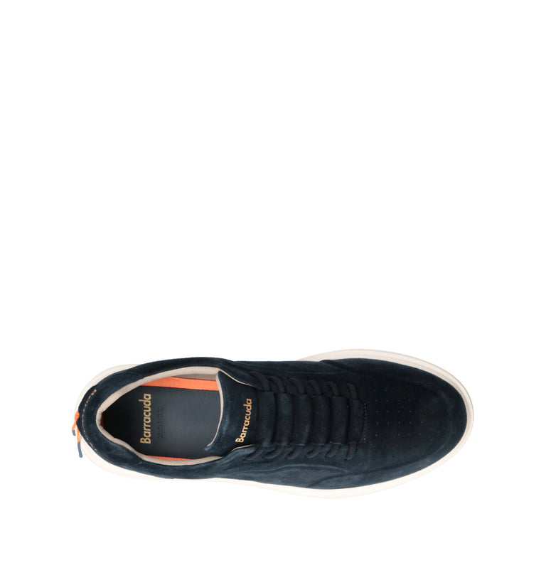 BARRACUDA Sneaker uomo blu in suede