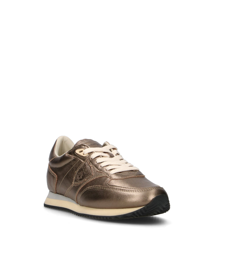 PHILIPPE MODEL Sneaker donna metallic khaki in pelle