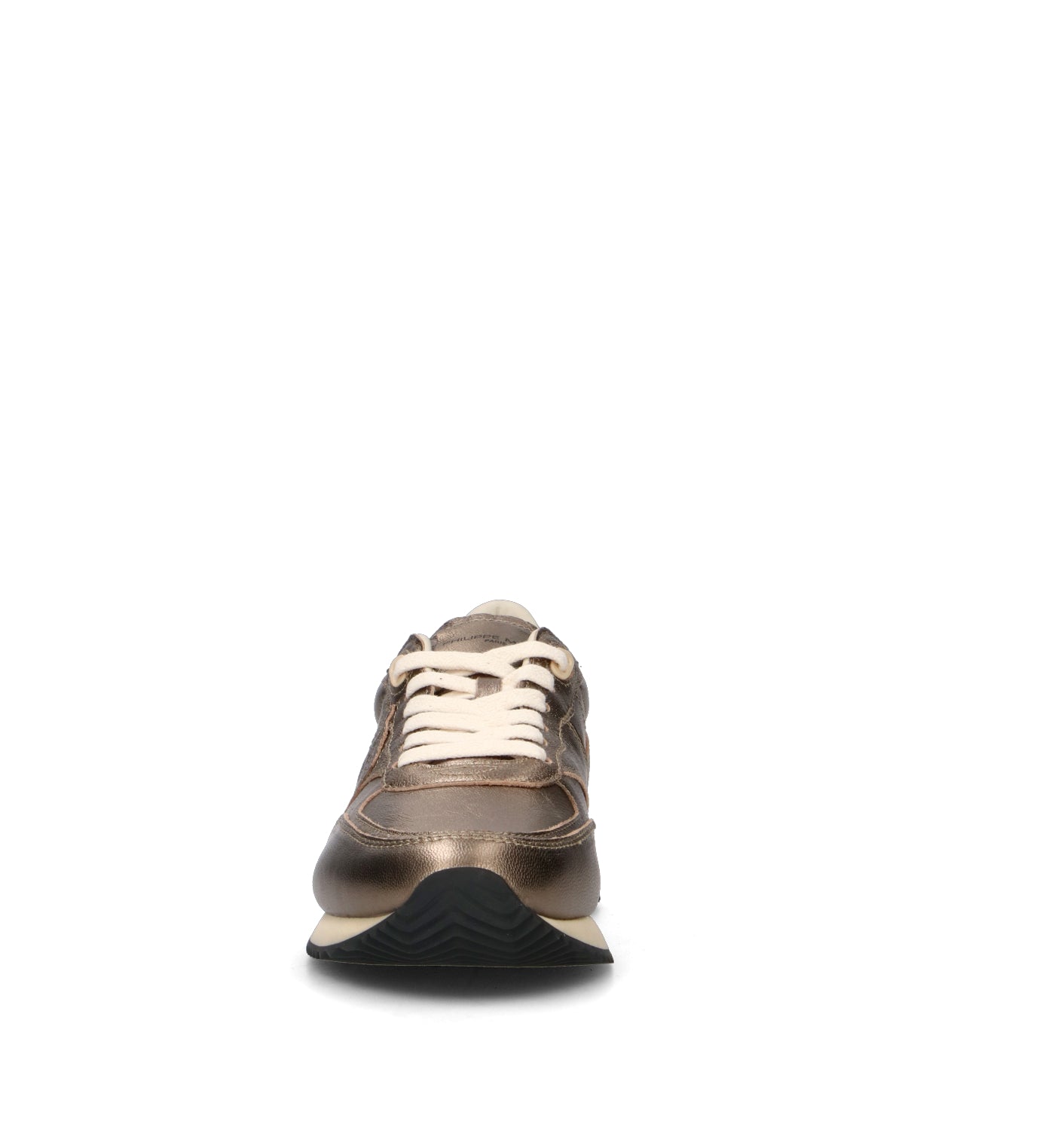 PHILIPPE MODEL Sneaker donna metallic khaki in pelle