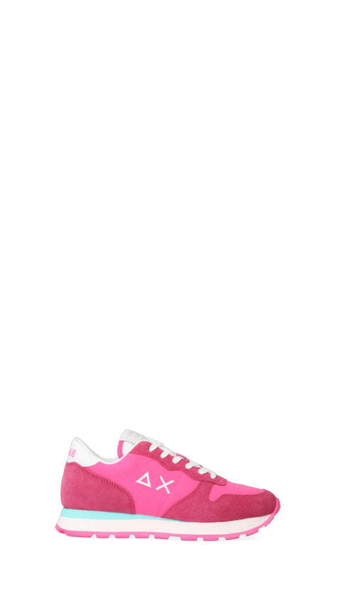 SUN68 Sneaker trendy donna fuxia in suede/tessuto