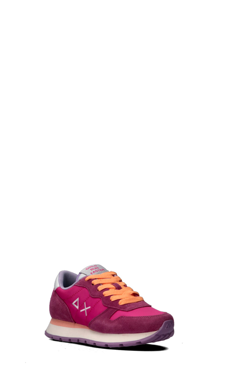 SUN68 Sneaker donna rosa/lilla/arancione in pelle